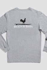 Beach & Barn Beach & Barn Surfing Rooster LS Pocket Tee
