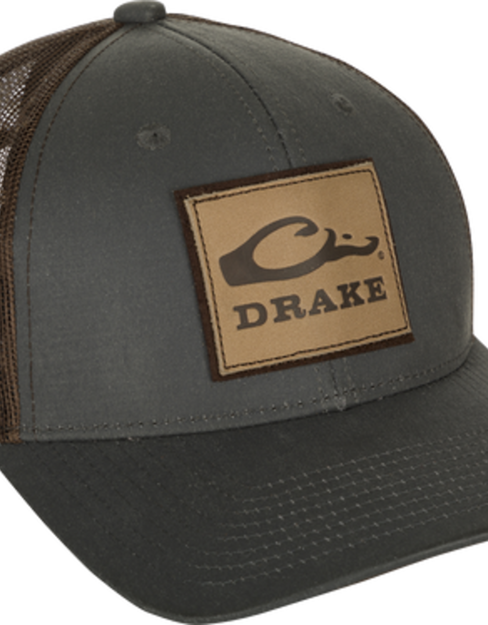Drake Drake Square Leather Patch Mesh Back Cap