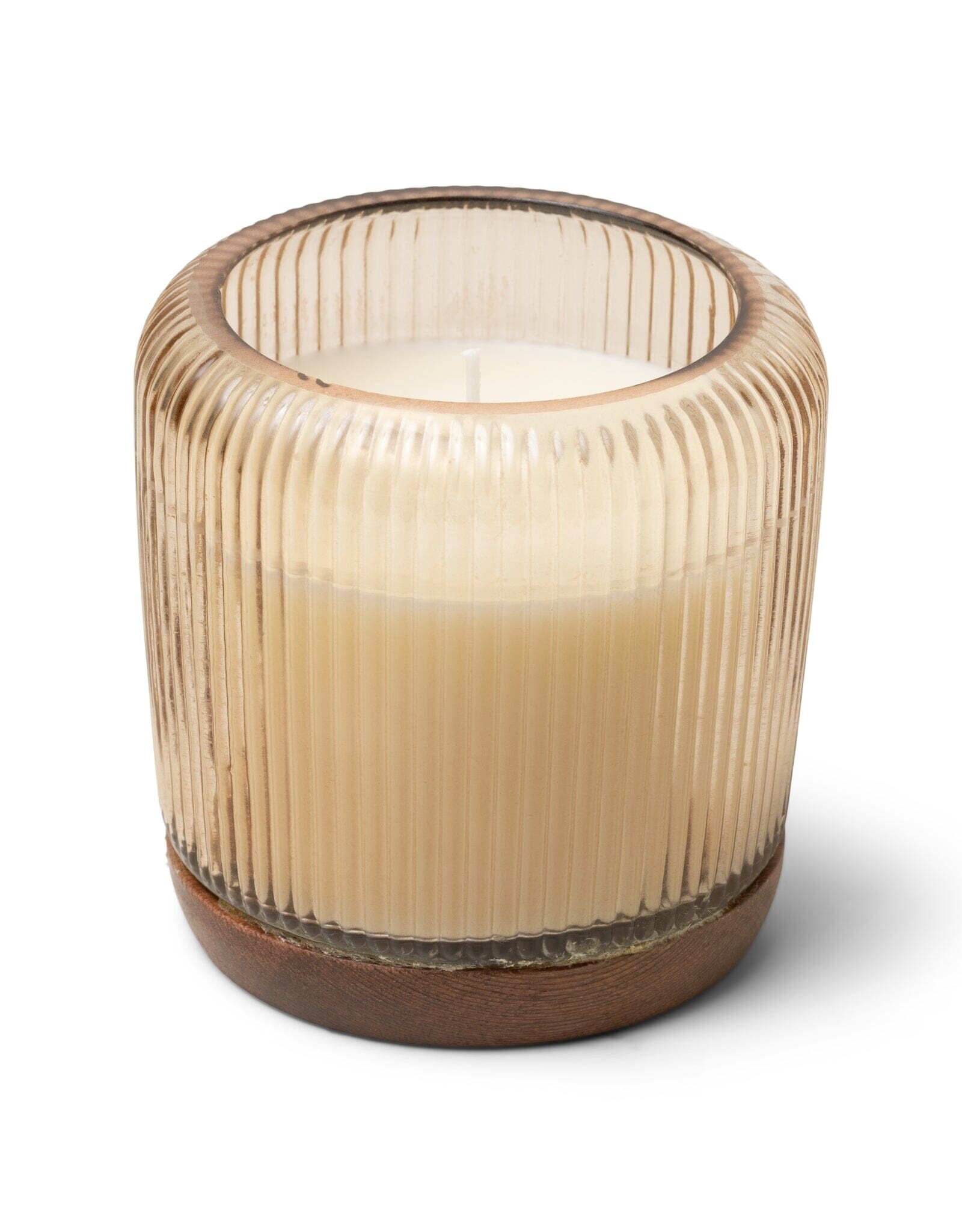 Firefly Candle Co. Firefly Gem Candle Fluted Glass w/ Wooden Base- 10oz