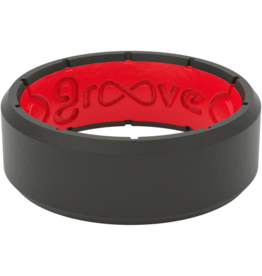 Groove Life Groove Life Edge Black/Red Silicone Ring