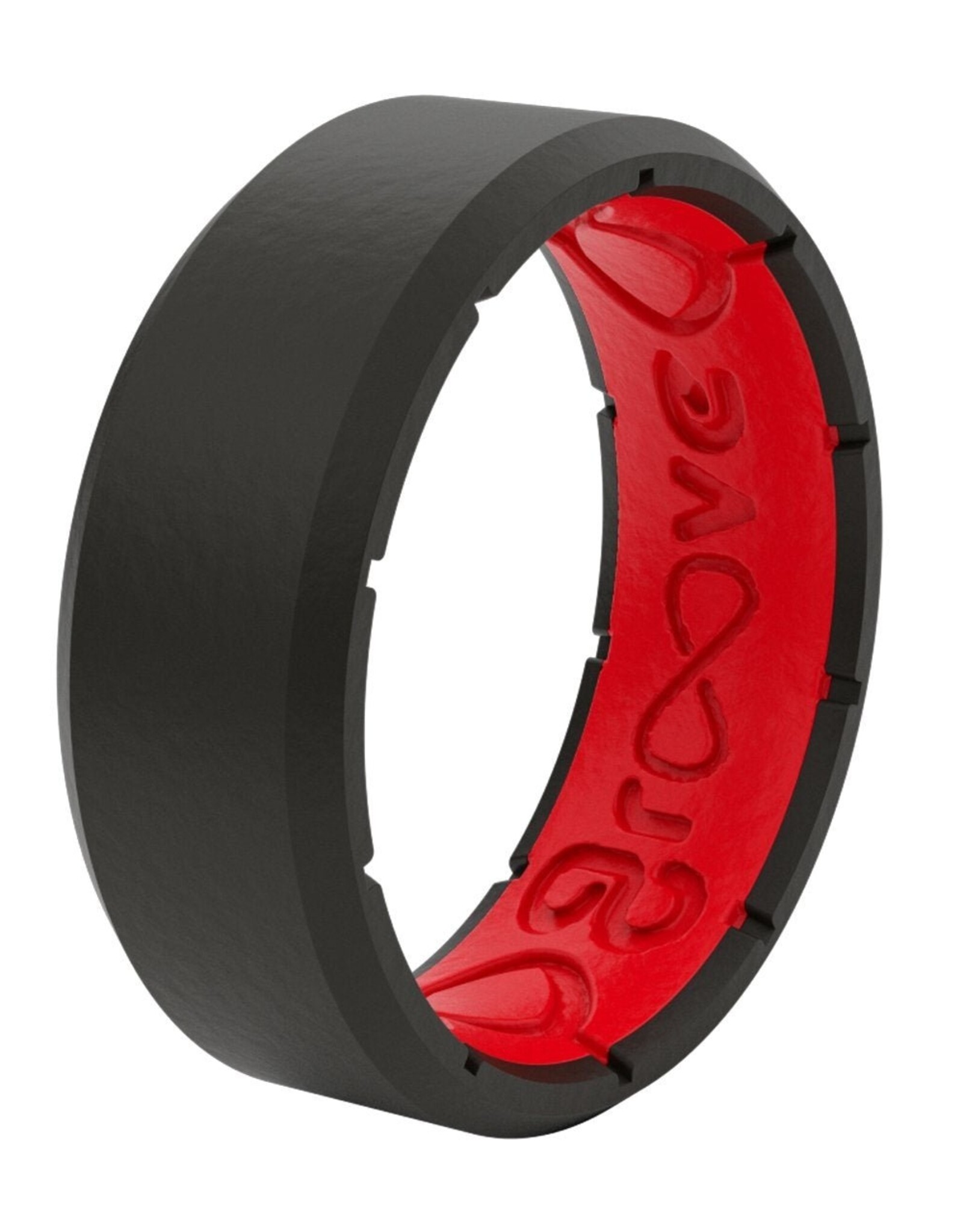 Groove Life Groove Life Edge Black/Red Silicone Ring