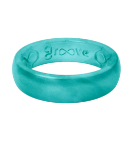 Groove Life Groove Life Thin Ocean Metallic Silicone Ring