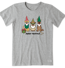 Life is Good Life is Good Merry Woofmas T-Shirt
