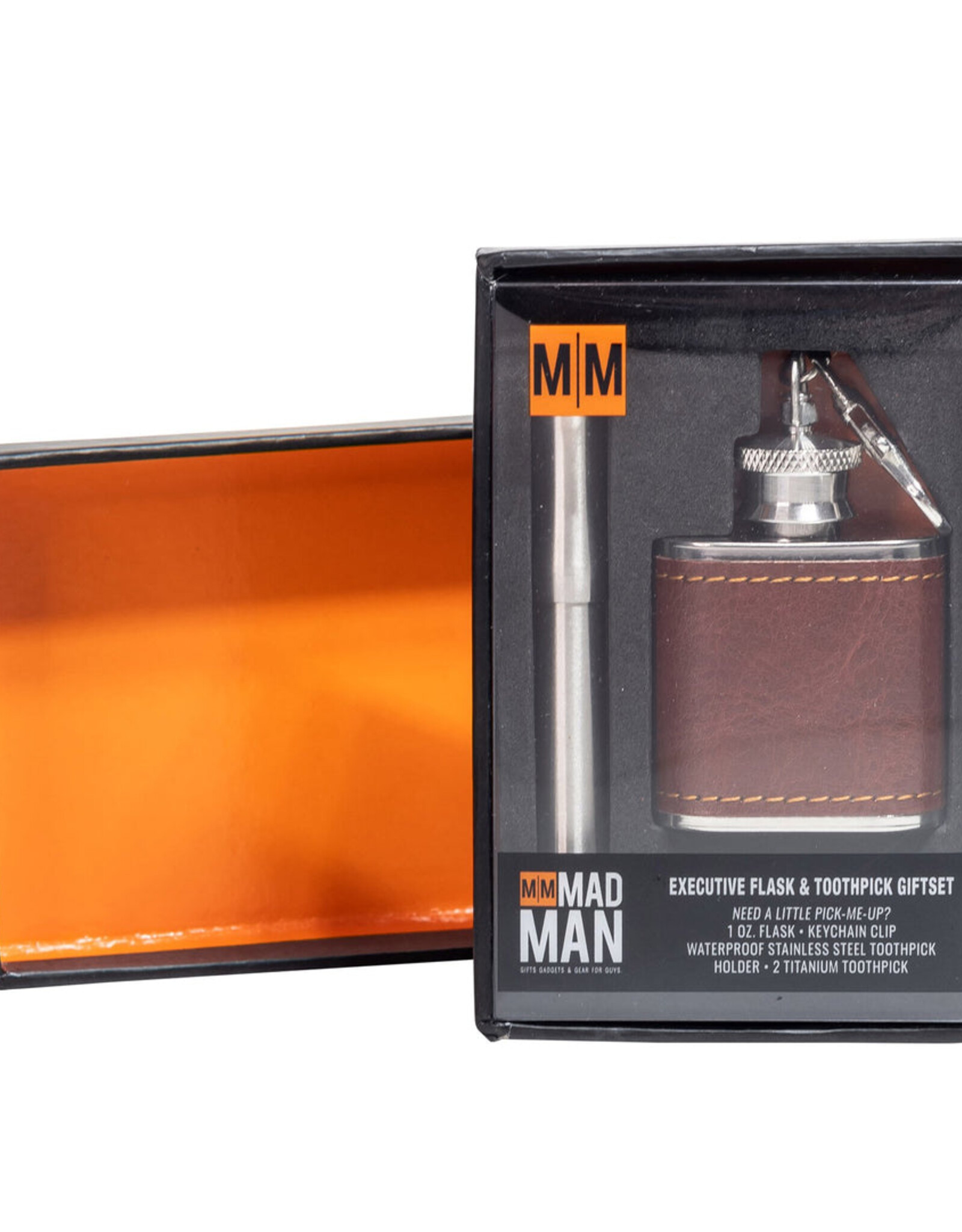 Mad Man Mad Man Executive Flask & Toothpick Giftset