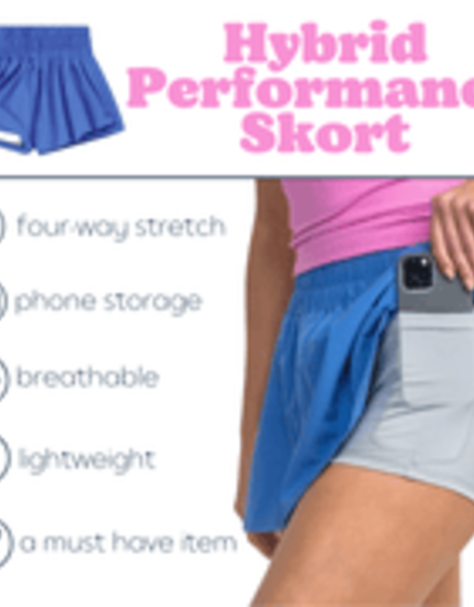 Southern Shirt Company Southern Shirt Hybrid Performance Skort