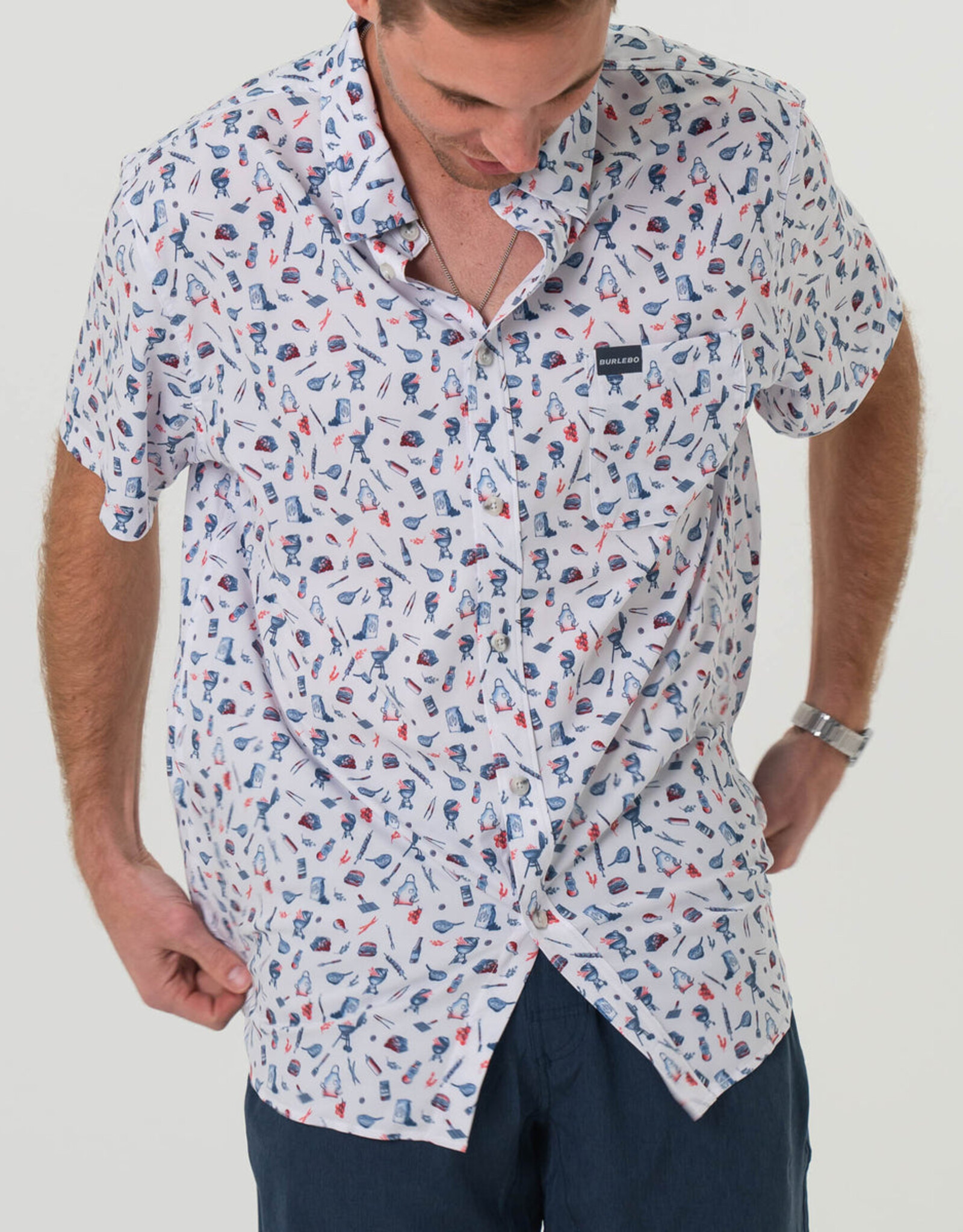 Burlebo Burlebo Performance Button Up