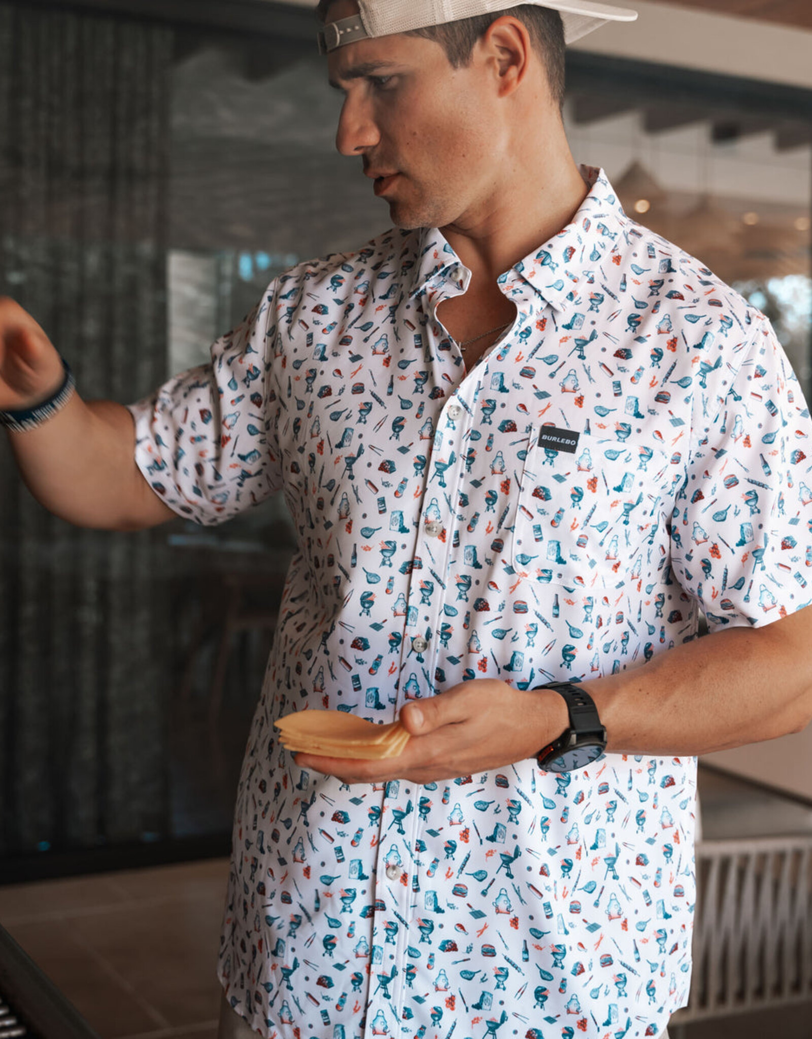 Burlebo Burlebo Performance Button Up