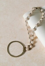 Cobblestone-Living Cobblestone-Living Selena Beaded Chain w/Circle Pendant Necklace Cobblestone-Living Cobblestone-Living Selena Beaded Chain w/Circle Pendant Necklace