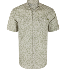 Drake Drake Cotton SS Shirt Marsh Print Drake Drake Cotton SS Shirt Marsh Print