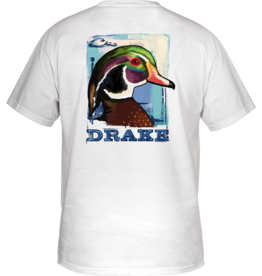 Drake Drake Watercolor Wood Duck Cotton SS Tee Drake Drake Watercolor Wood Duck Cotton SS Tee