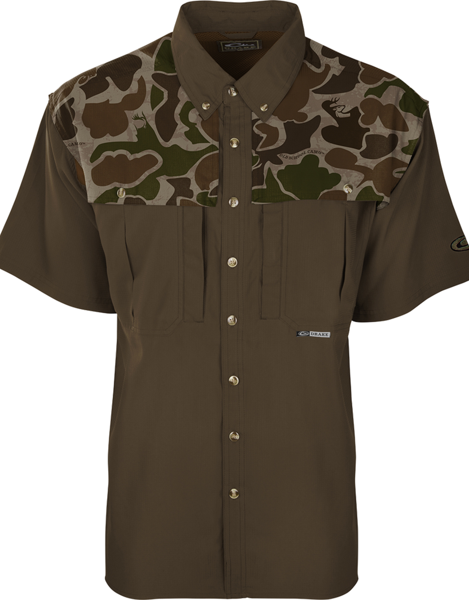 Drake Drake EST Camo Flyweight S/S Wingshooter's Shirt w/Mesh Back