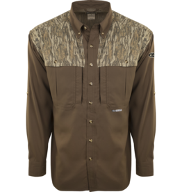 Drake Drake EST Two-Tone LS Camo Flyweight Wingshooter's Shirt w/ Mesh Back