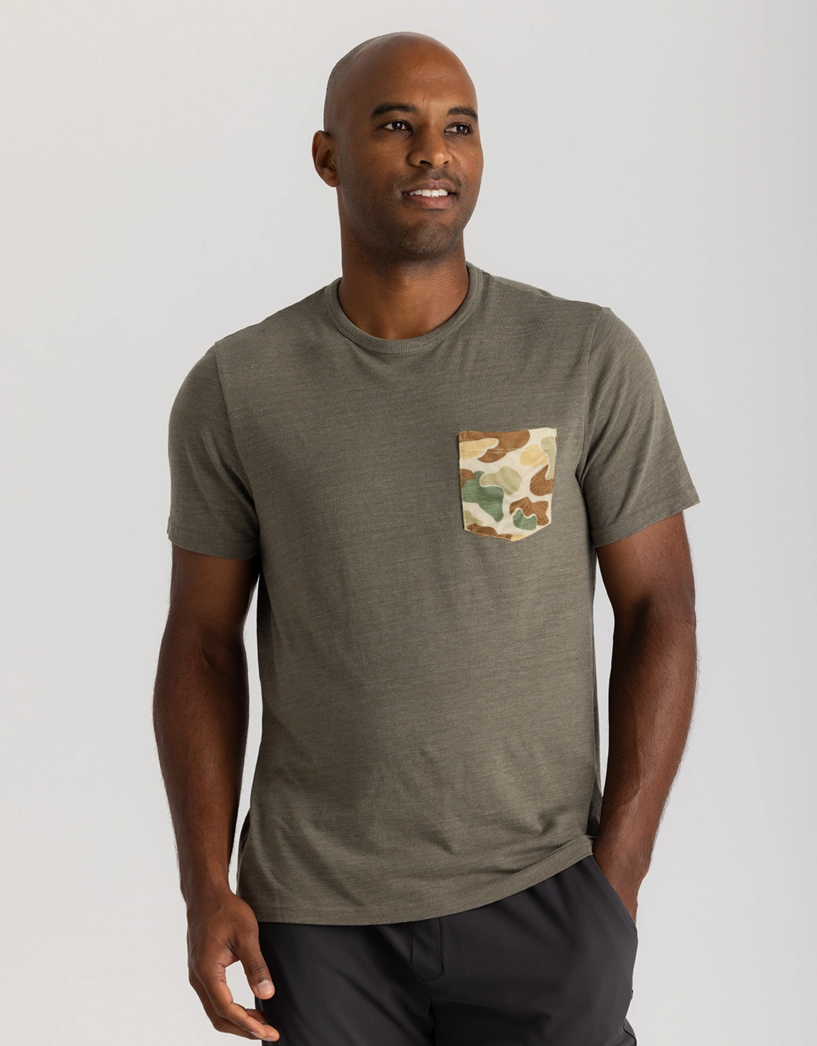 Free Fly Free Fly Vintage Camo Pocket Tee