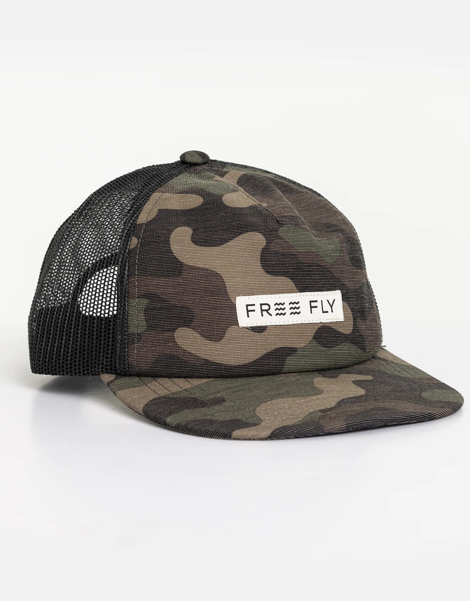 Free Fly Free Fly Reverb Packable Trucker Hat - Woodland Camo