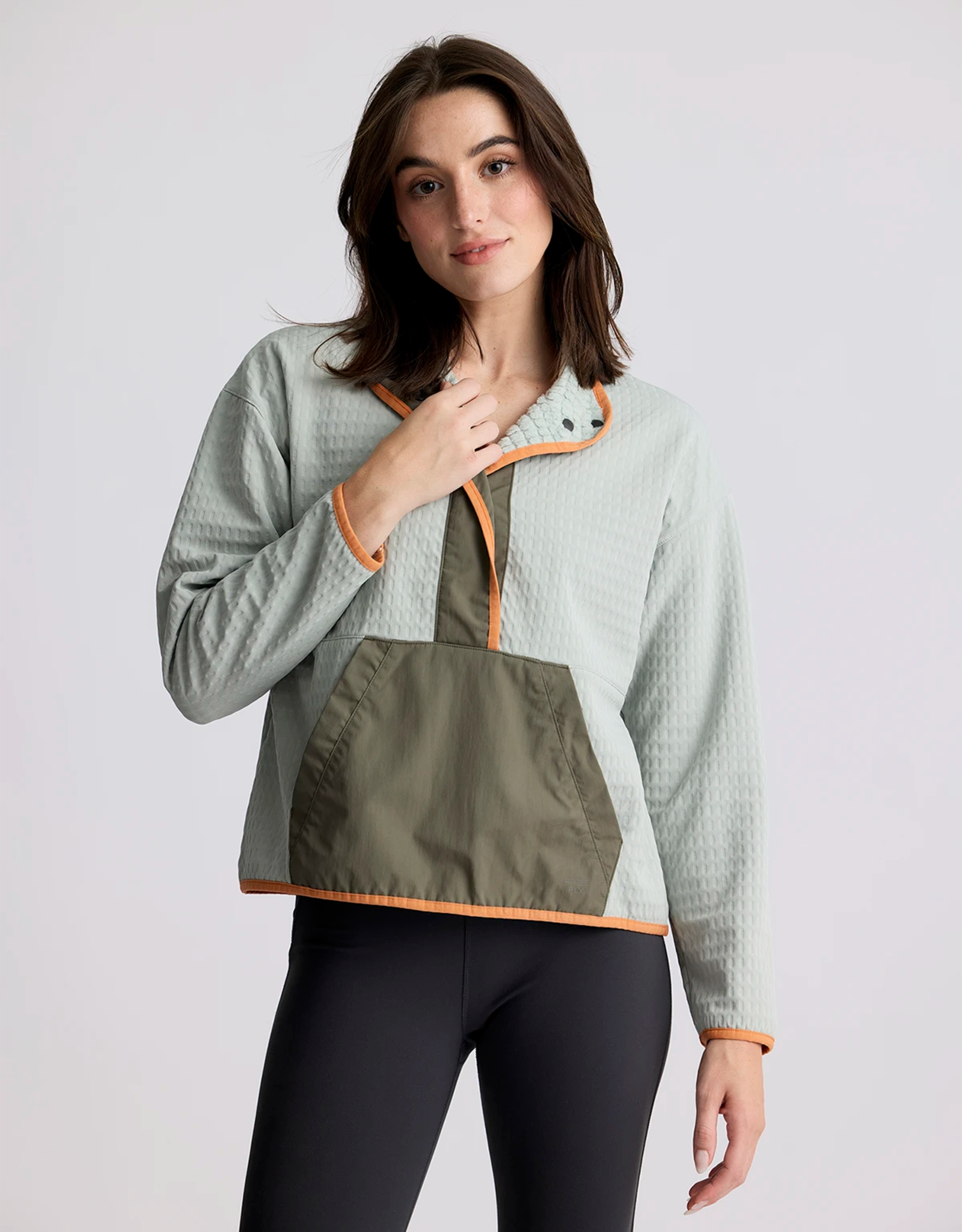 Free Fly Free Fly M Gridback Fleece Snap Pullover