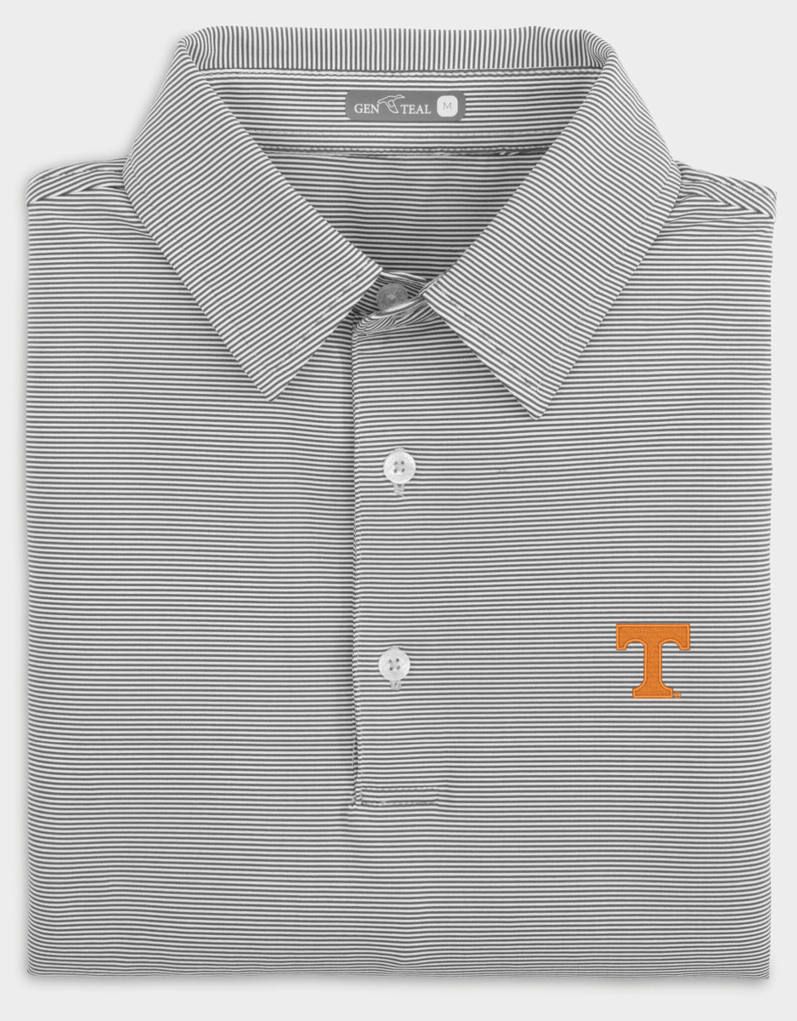 GenTeal Genteal Club Pinstripe Performance Polo With Power T