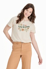Life is Good Life is Good W Textured Slub