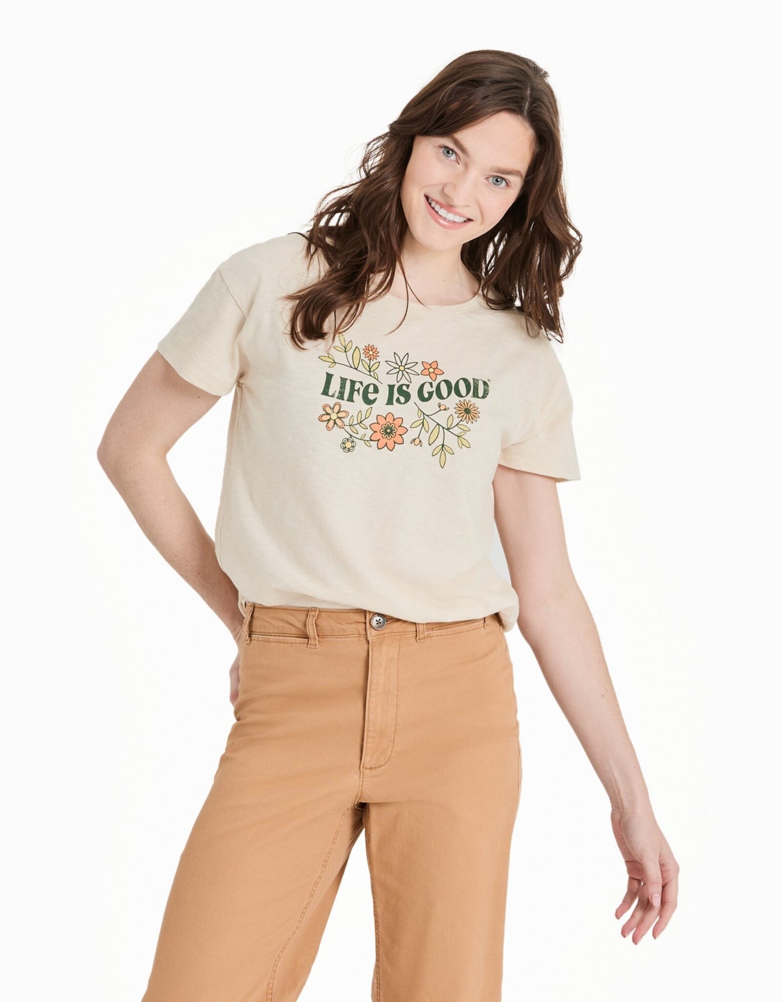 Life is Good Life is Good W Textured Slub
