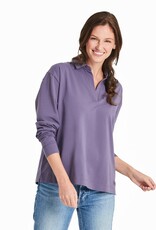 Life is Good Life is good W Crusher -Flex Collared Pull on Solid Shirt