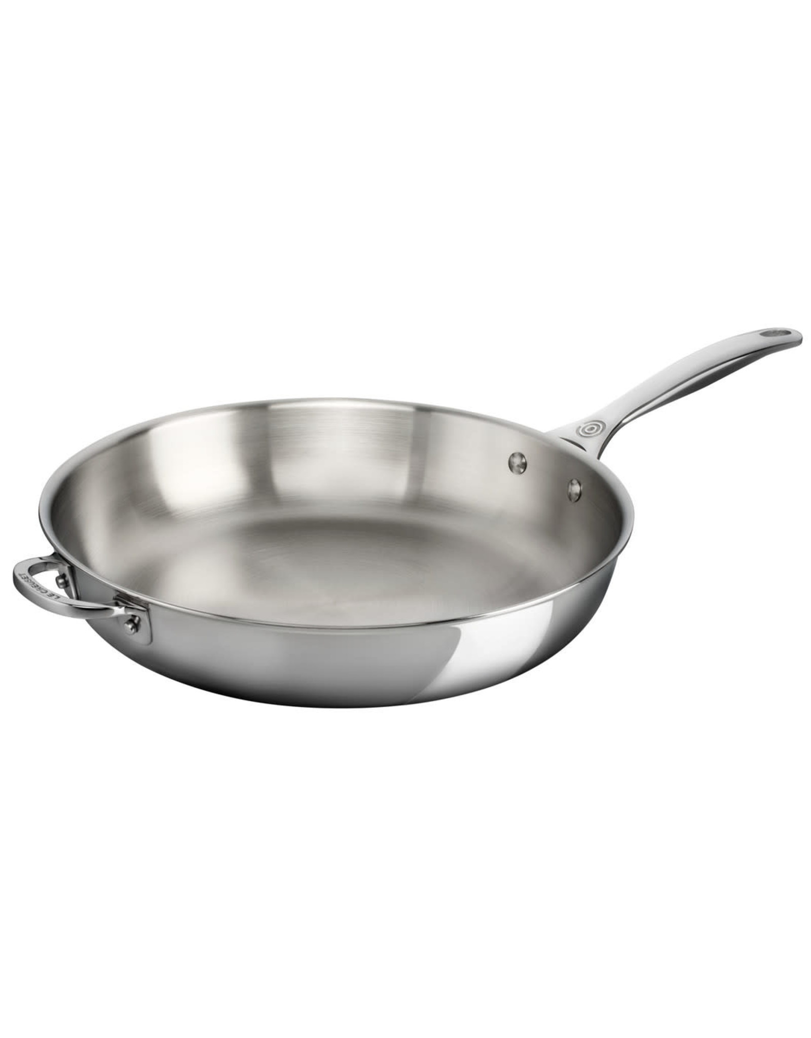 Le Creuset LE CREUSET- 12.5" Stainless Steel Deep Fry Pan w Helper Handle