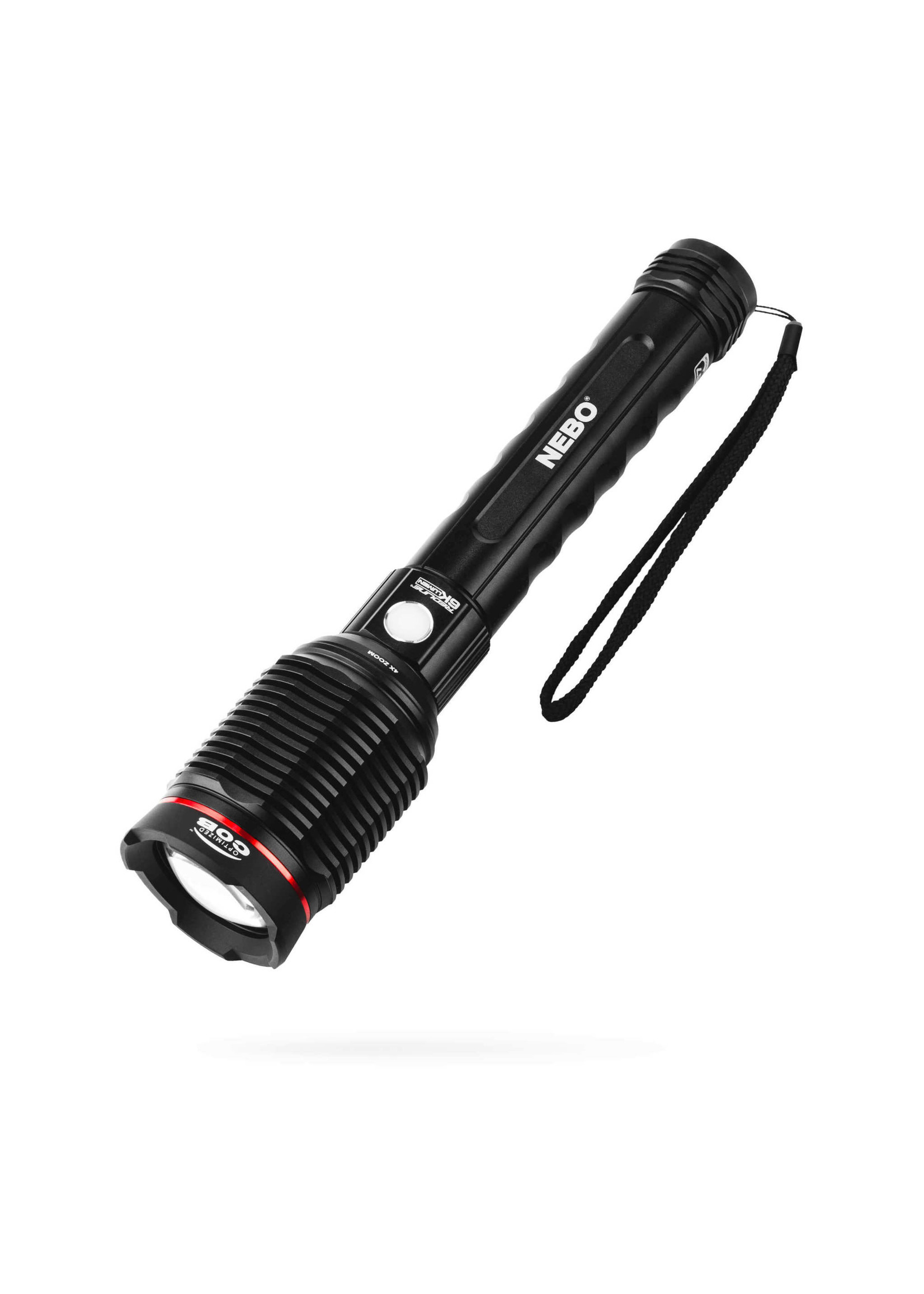 NEBO REDLINE 6K LUMEN RECHARGEABLE FLASHLIGHT W/ 4X ZOOM FLOOD