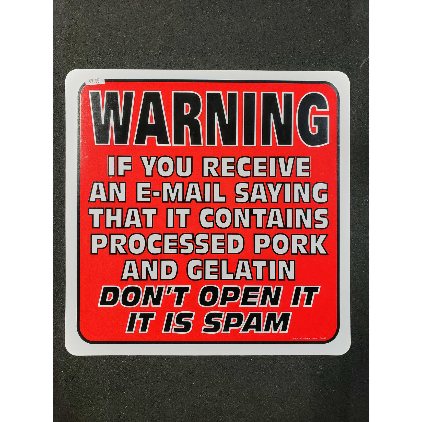 GUN SIGN: WARNING IF YOU RECEIVE AN E-MAIL