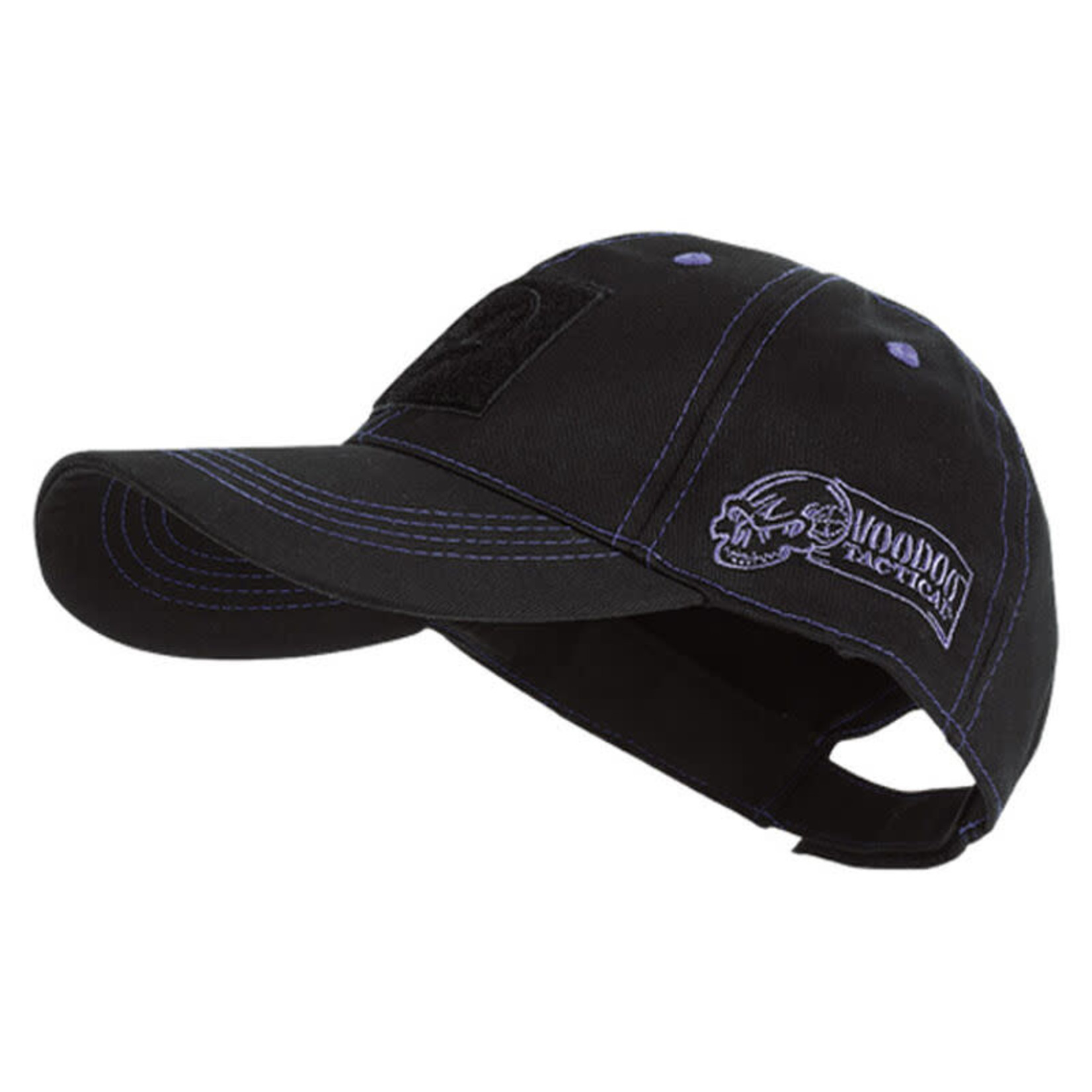 VOODOO TACTICAL CLASSIC CAP W/ REMOVABLE FLAG PATCH - BLACK/BLUE