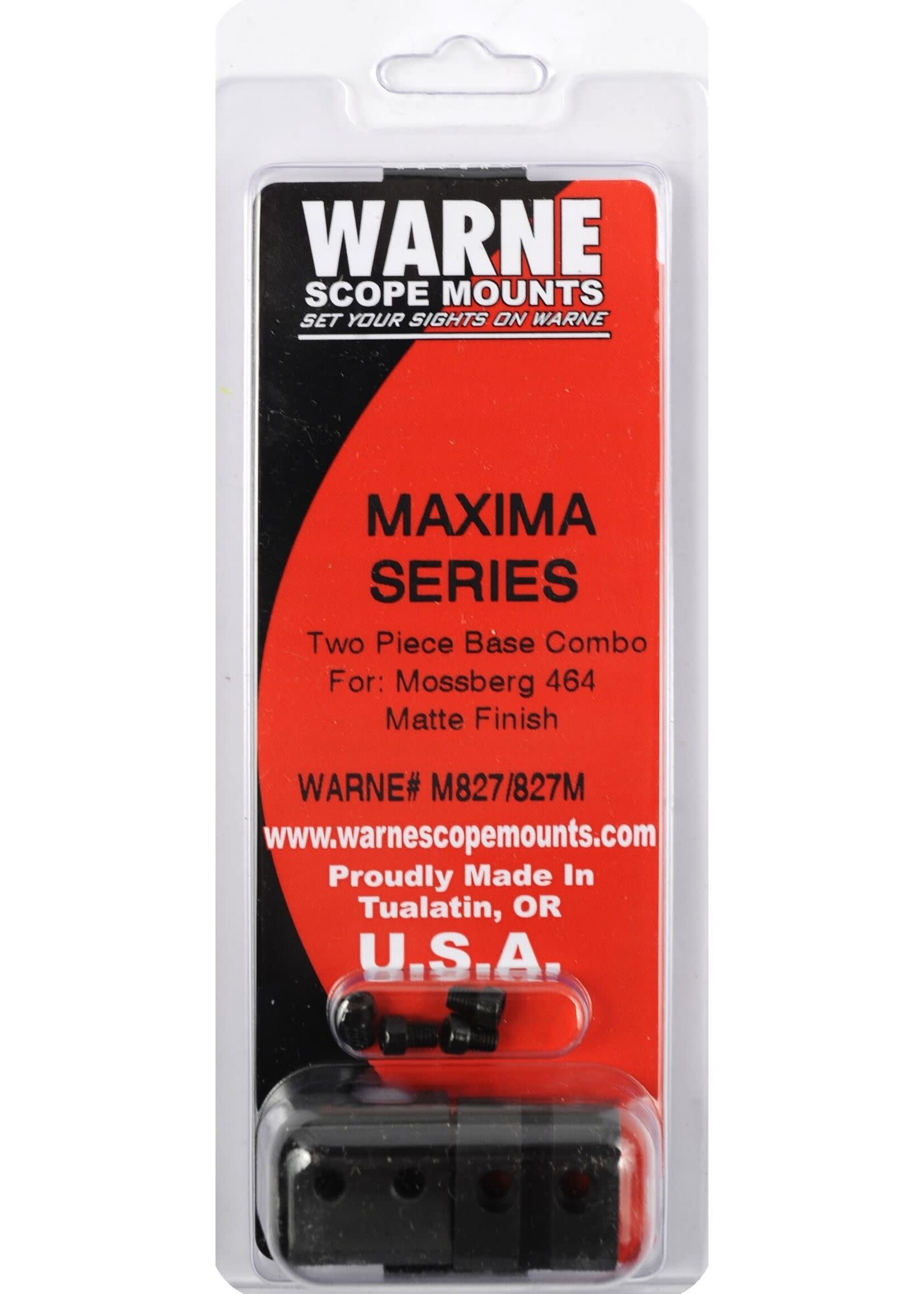 WARNE MAXIMA 2 PIECE WEAVER STEEL BASES FOR MOSSBERG 464 MODELS