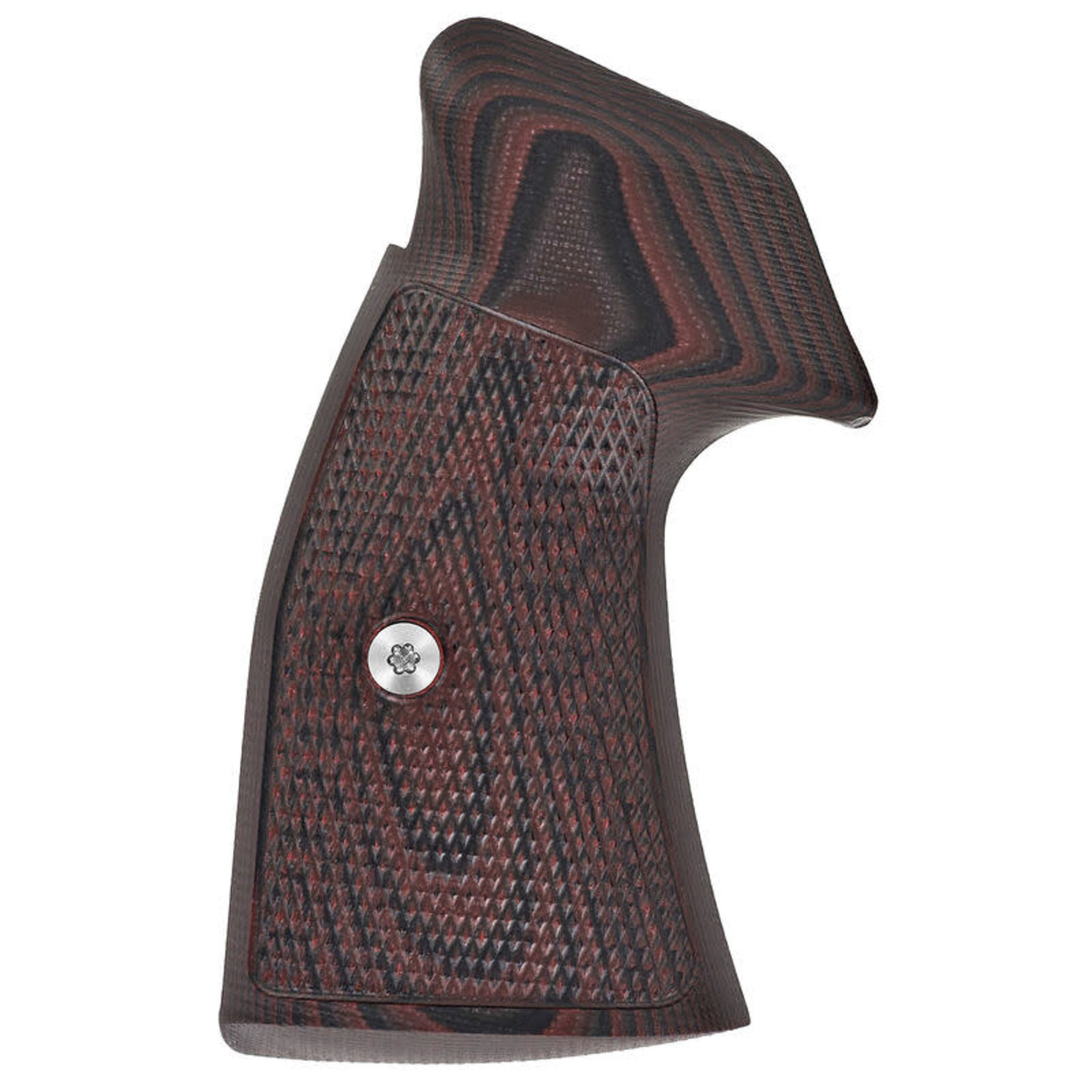 VZ GRIPS TACTICAL DIAMOND G10 GRIPS FOR SMITH & WESSON K L FRAME BLACK CHERRY