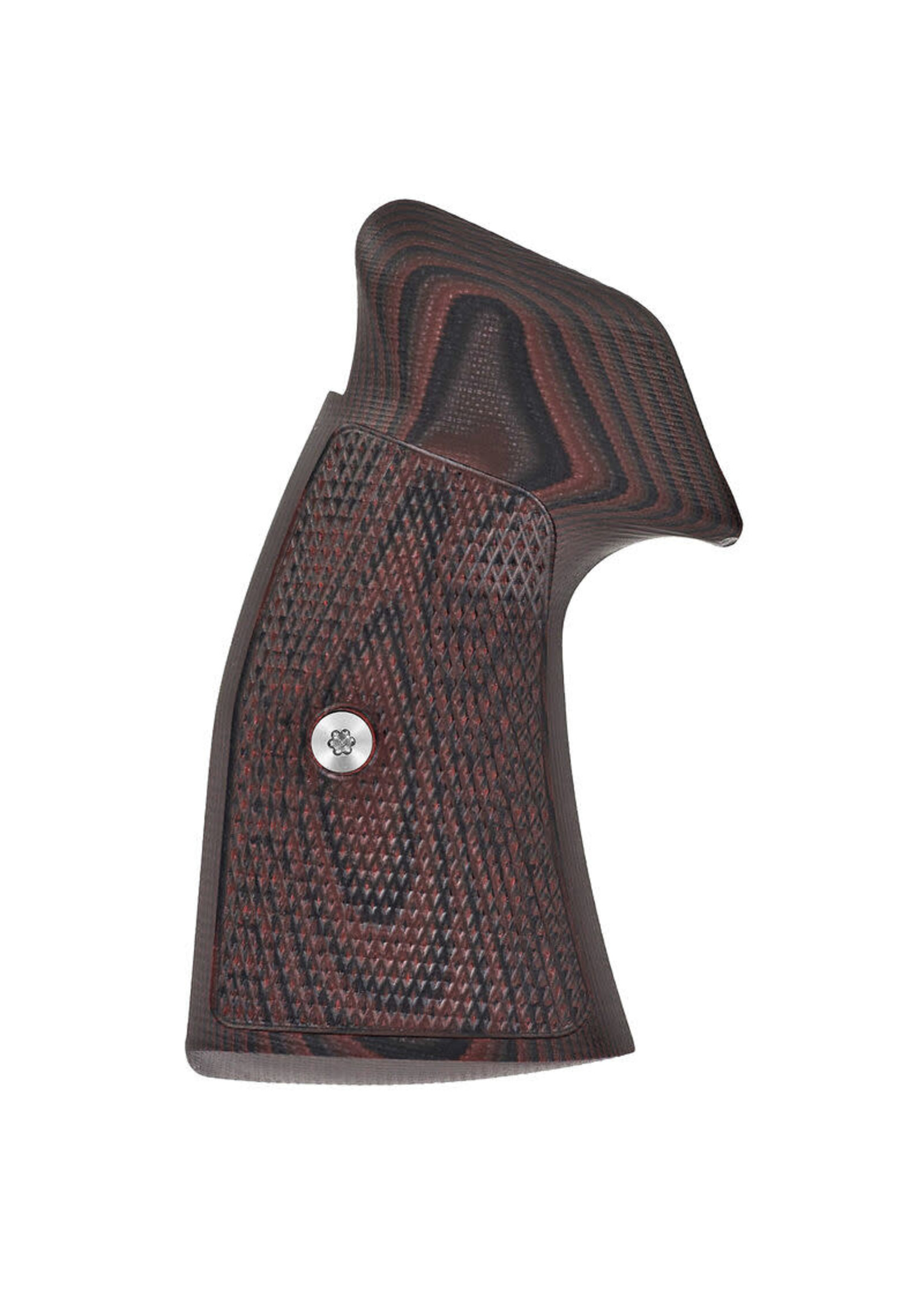 VZ GRIPS TACTICAL DIAMOND G10 GRIPS FOR SMITH & WESSON K L FRAME BLACK CHERRY