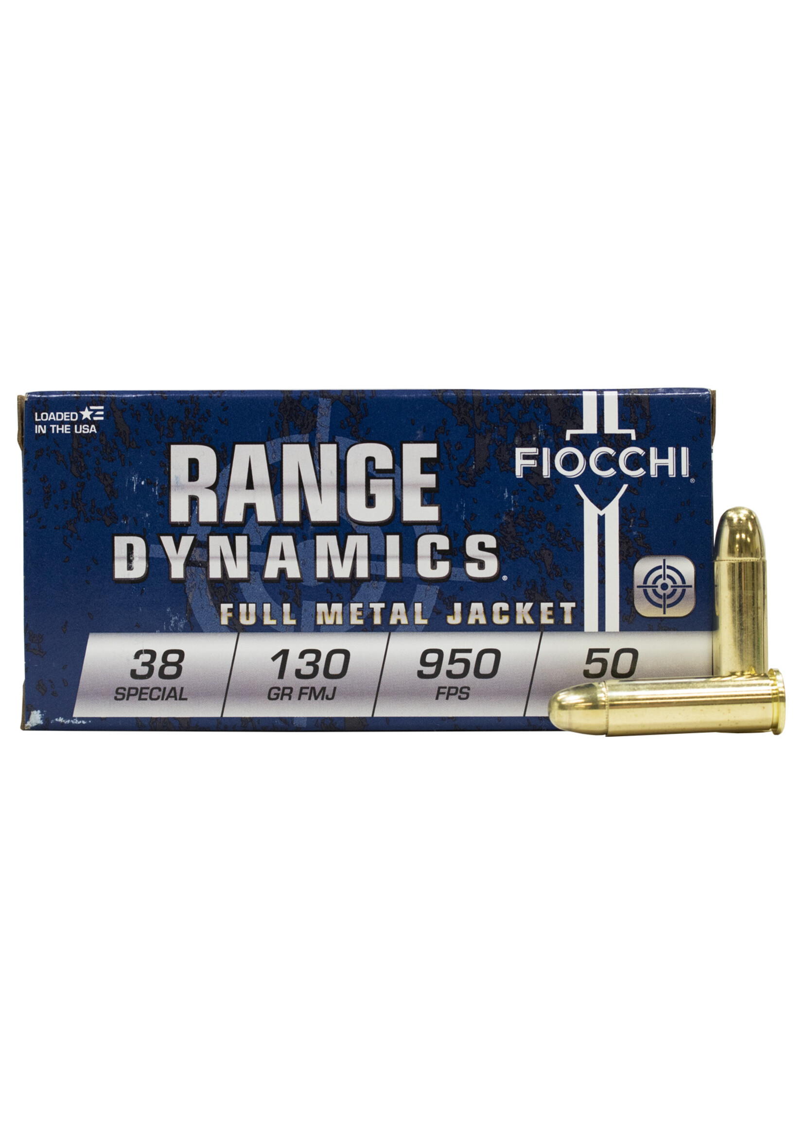 FIOCCHI 38 SPECIAL 130GR FMJ 50RD BOX