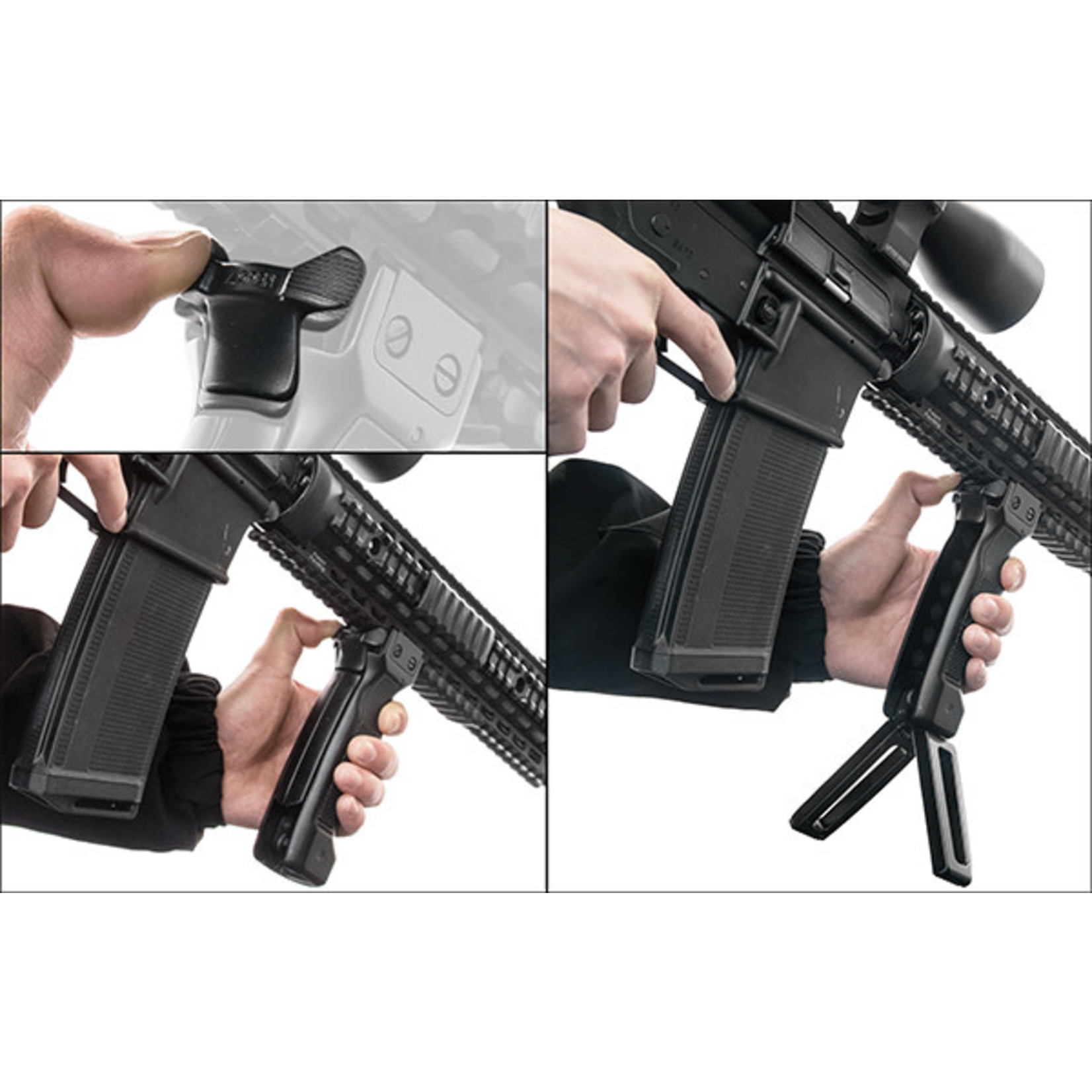 UTG COMBAT D GRIP QUICK DEPLOYABLE BIPOD FOREGRIP