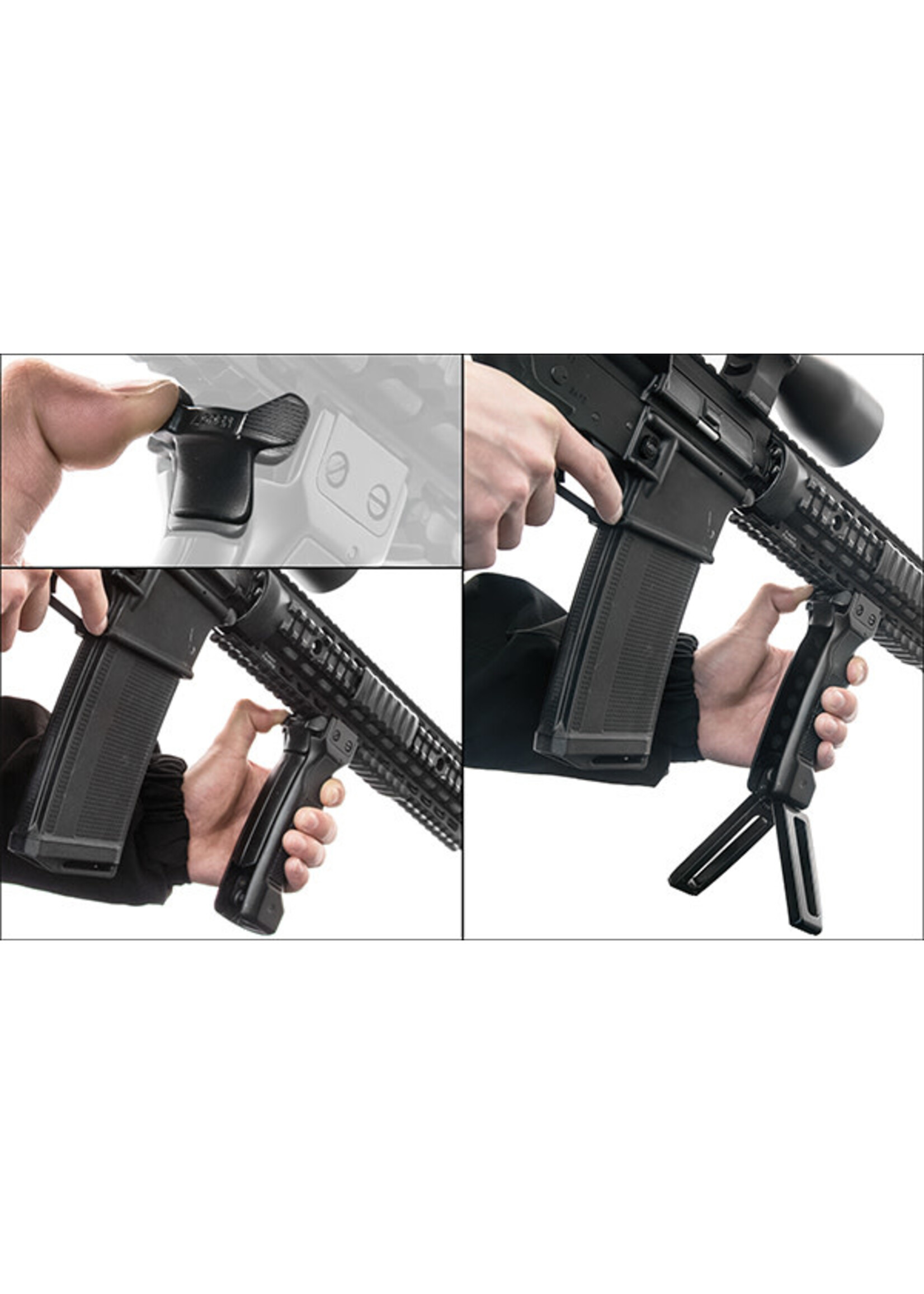 UTG COMBAT D GRIP QUICK DEPLOYABLE BIPOD FOREGRIP