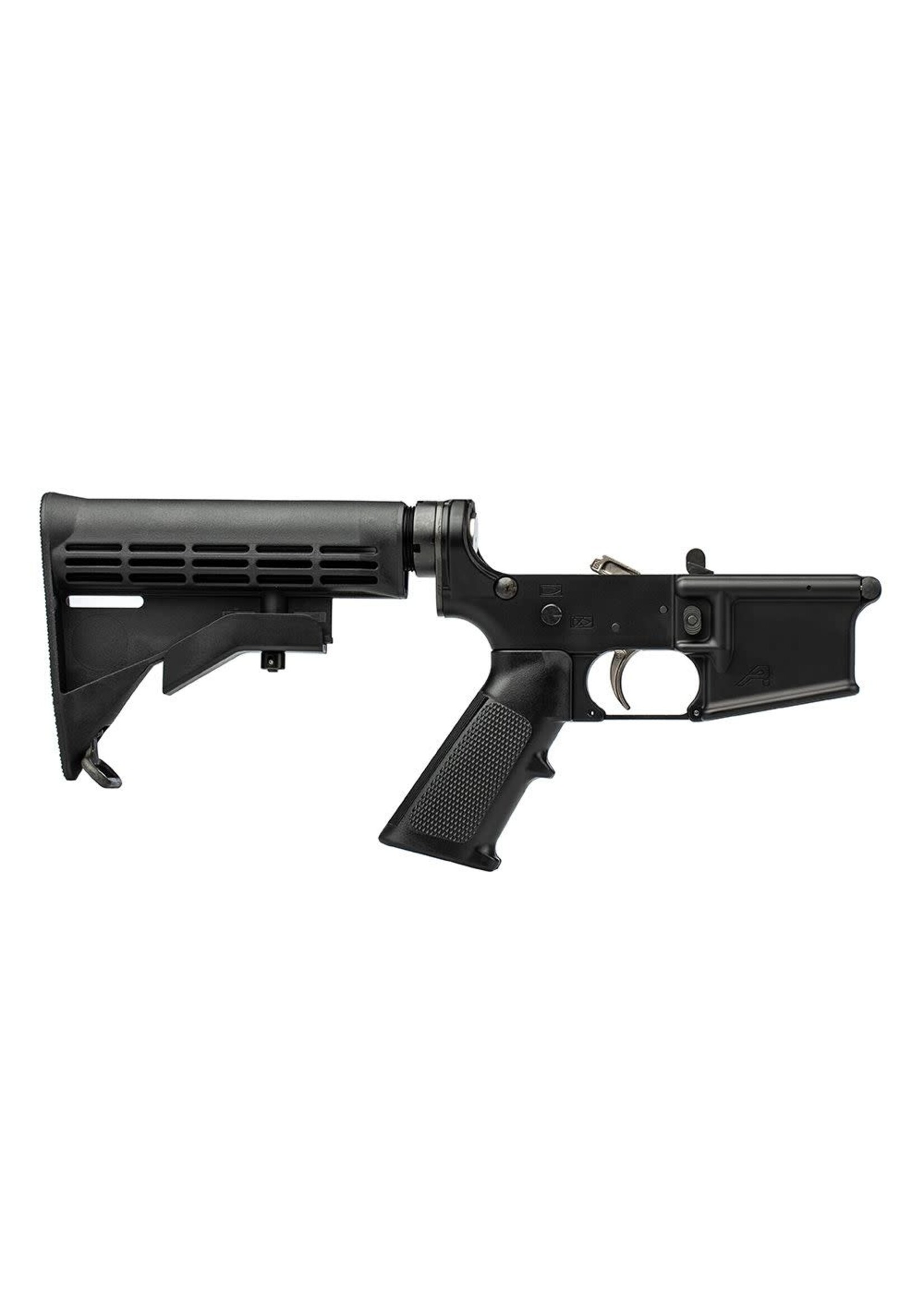 AERO PRECISION AR15 CARBINE COMPLETE LOWER W/ NICKLE BORON TRIGGER, A2 GRIP & M4 STOCK - ANODIZED BLACK