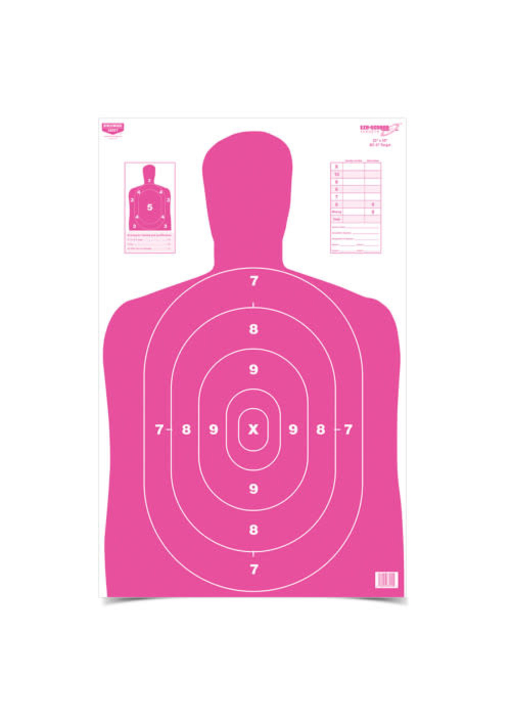 BIRCHWOOD CASEY 23" X 35"  PINK PAPER TARGET