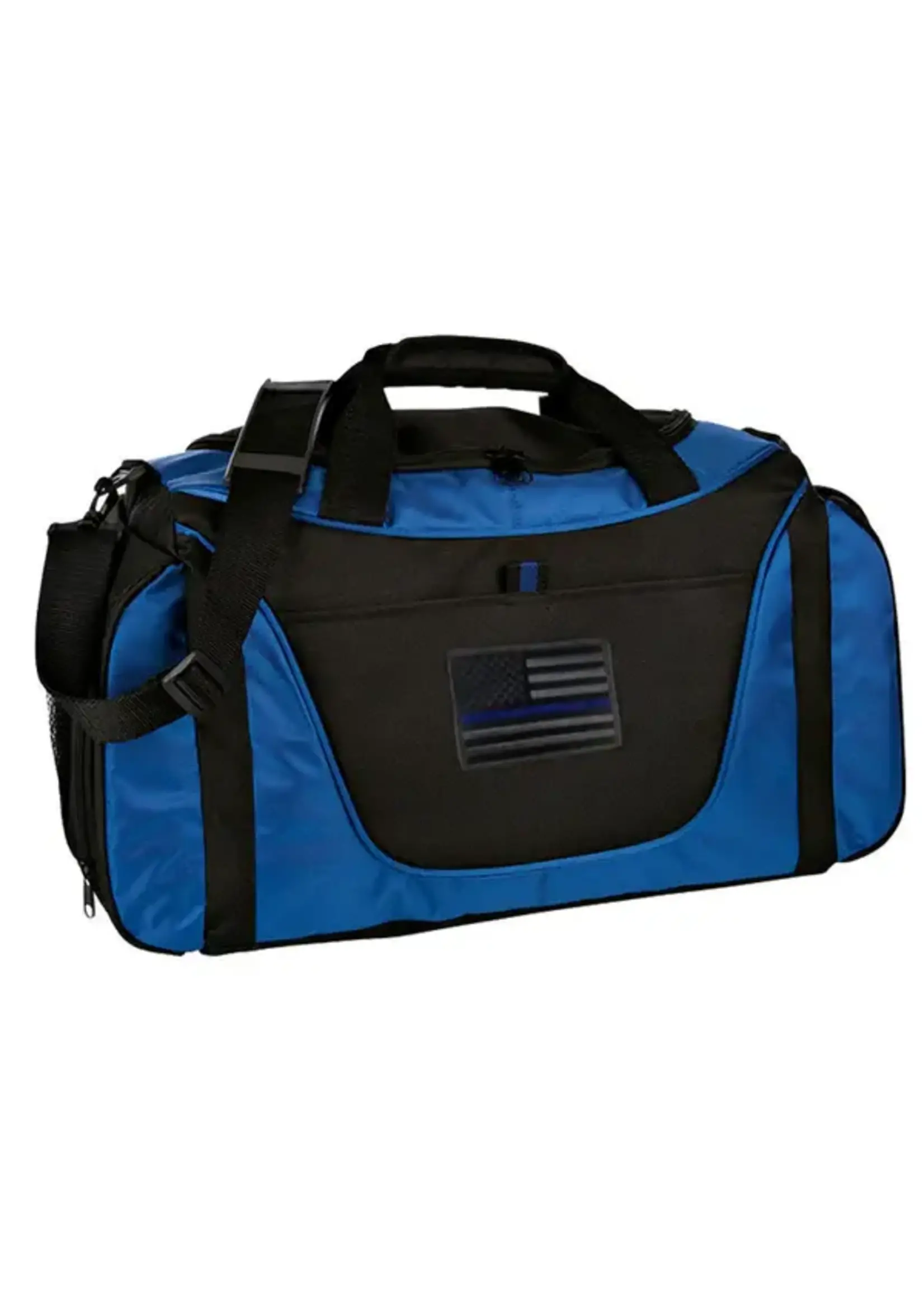 THIN BLUE LINE GYM DUFFEL BAG-BLUE/BLACK