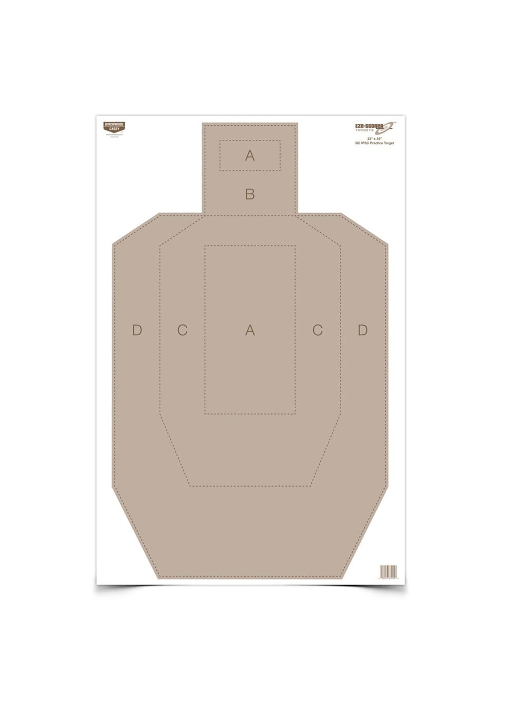 BIRCHWOOD CASEY 23" X 35"  IPSC PRACTICE PAPER TARGET