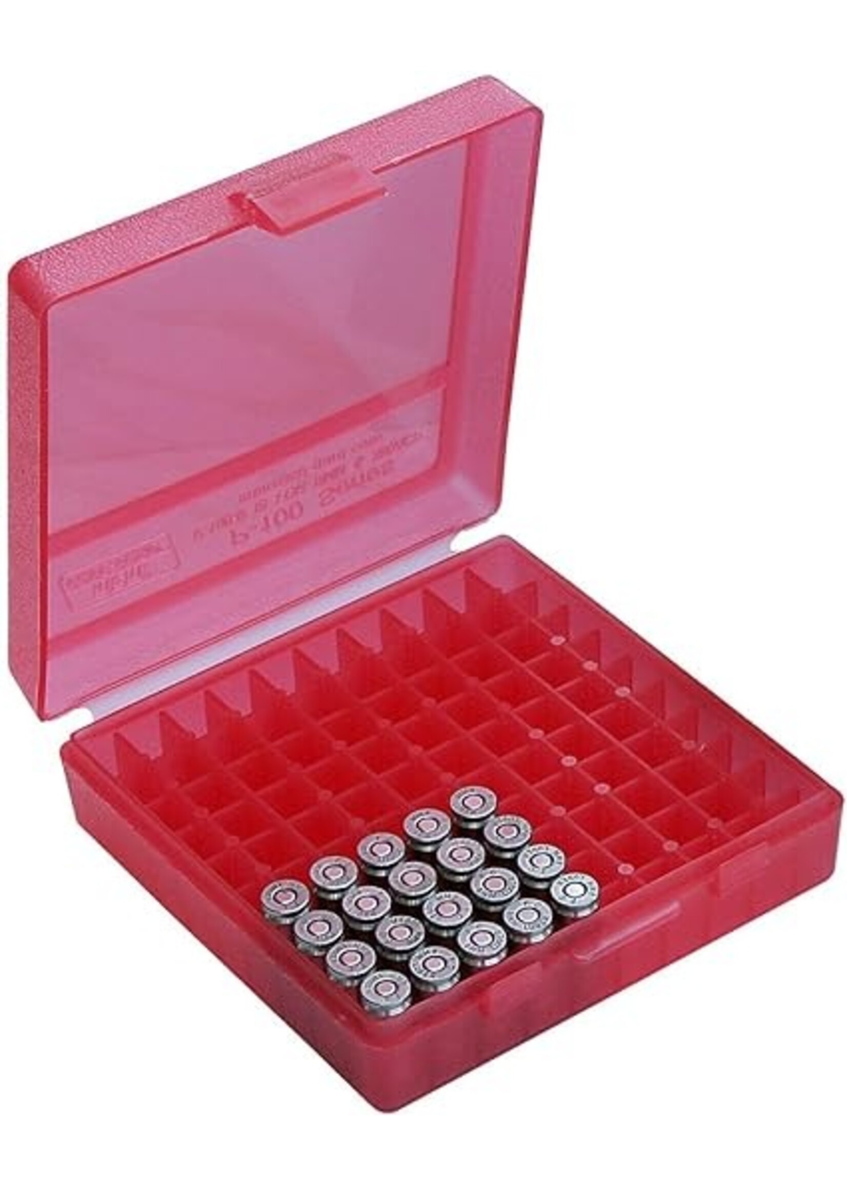 100RD SMALL HANGUN AMMO BOX - RED