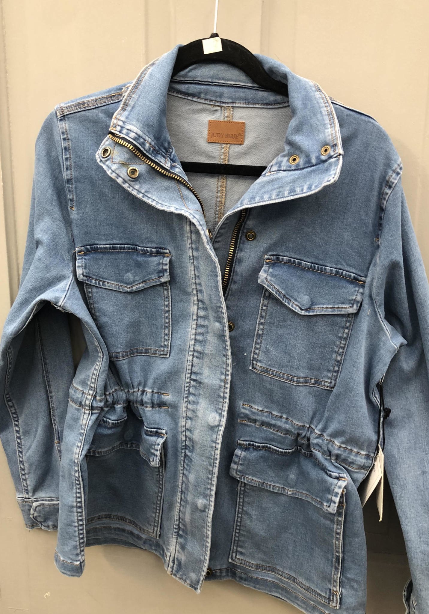 stretch denim jacket