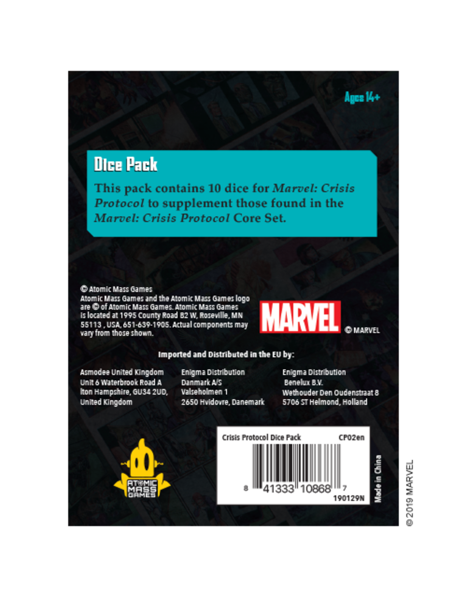 Atomic Mass Games Marvel Crisis Protocol - Dice Pack