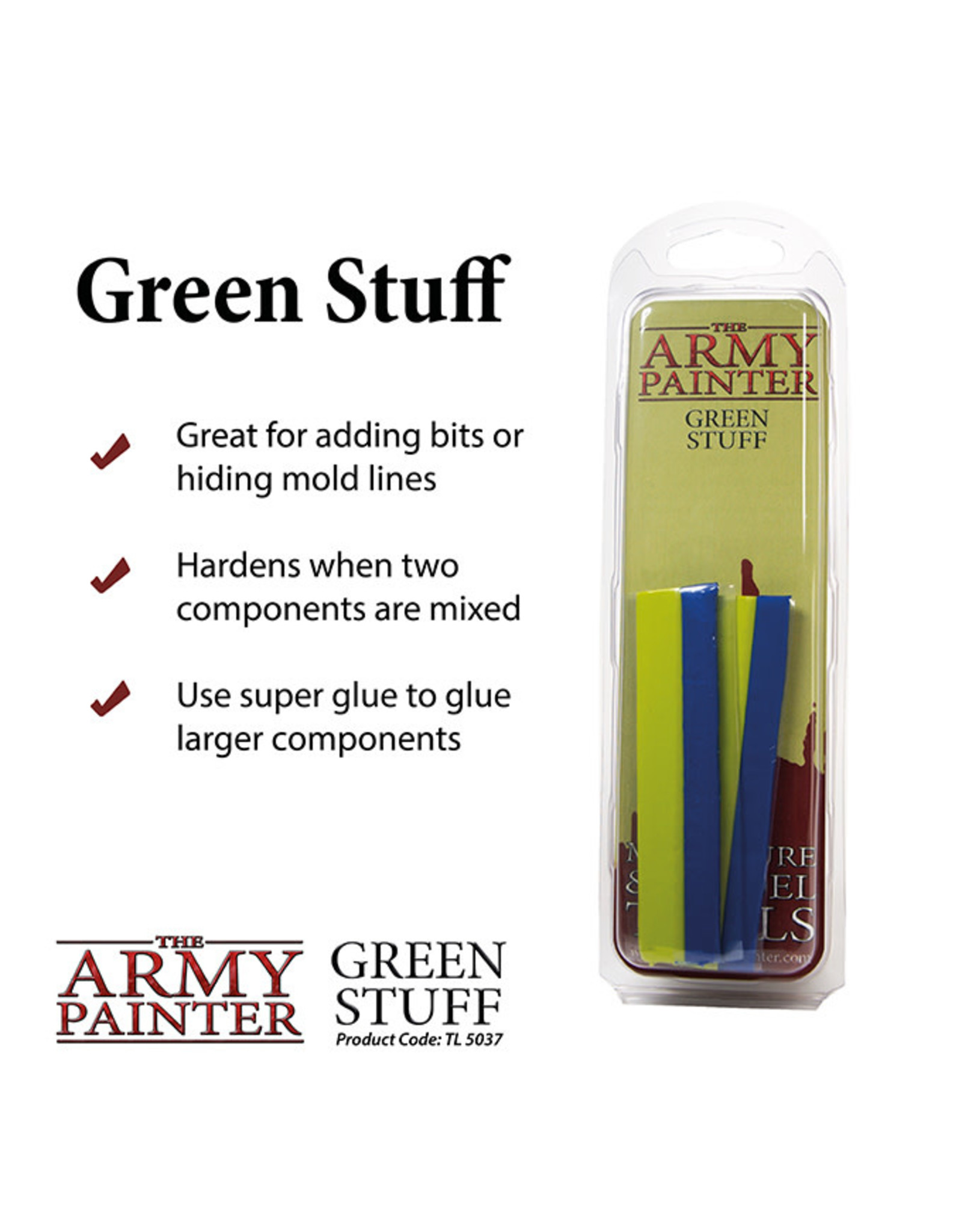 Army Painter Tool: Kneadite Green Stuff 8 inch