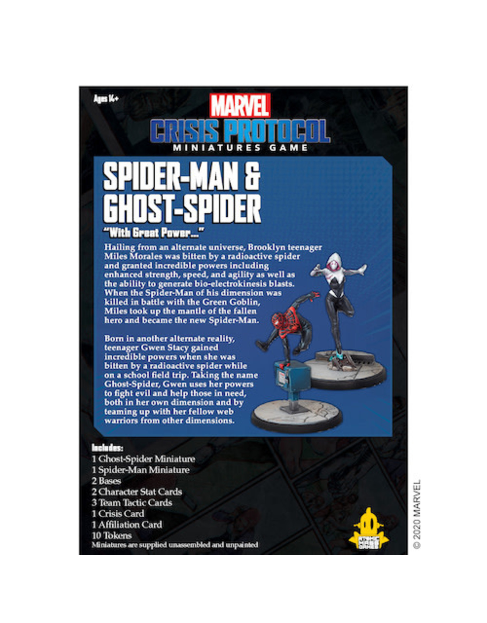 Atomic Mass Games Marvel Crisis Protocol - Spider-Man & Ghost-Spider