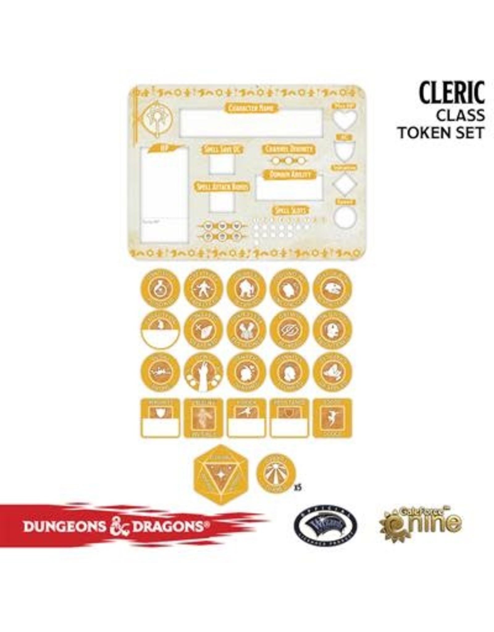 GaleForce nine D&D 5E: Player Token Set - Cleric