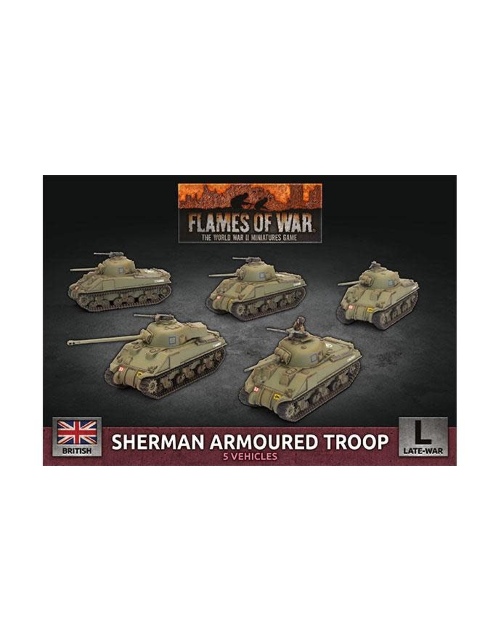 Battlefront Miniatures Flames of War: Sherman Armoured Troop