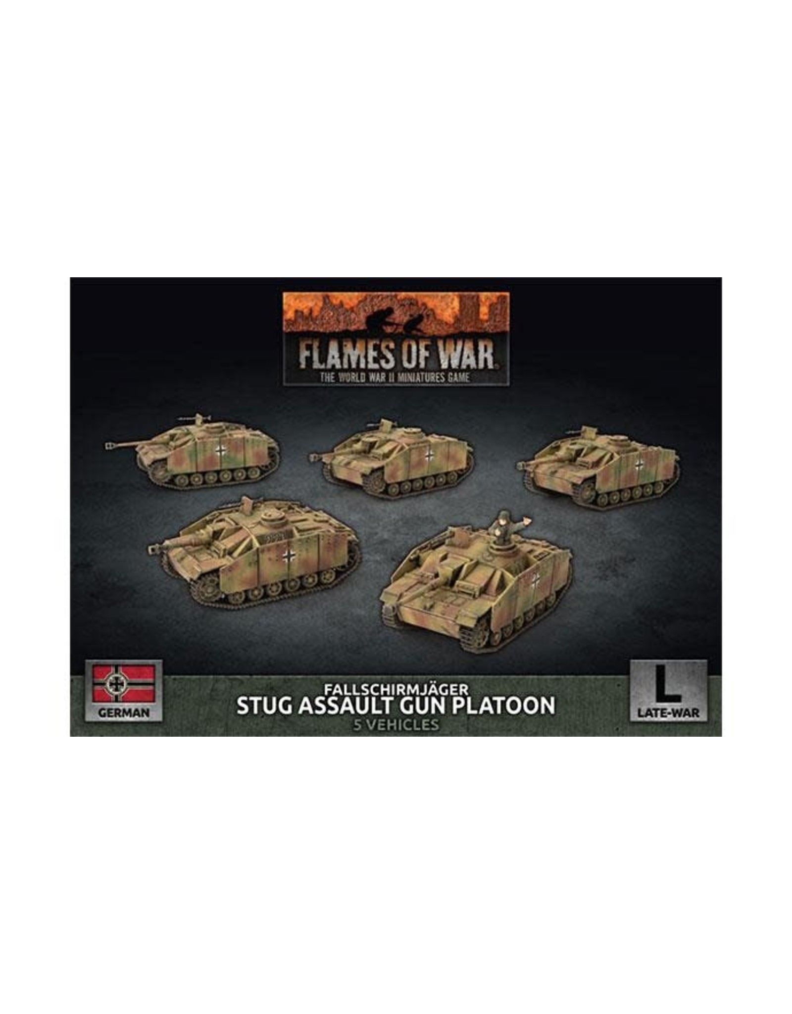 Battlefront Miniatures Flames of War Fallschirmjäger StuG Assault Gun Platoon