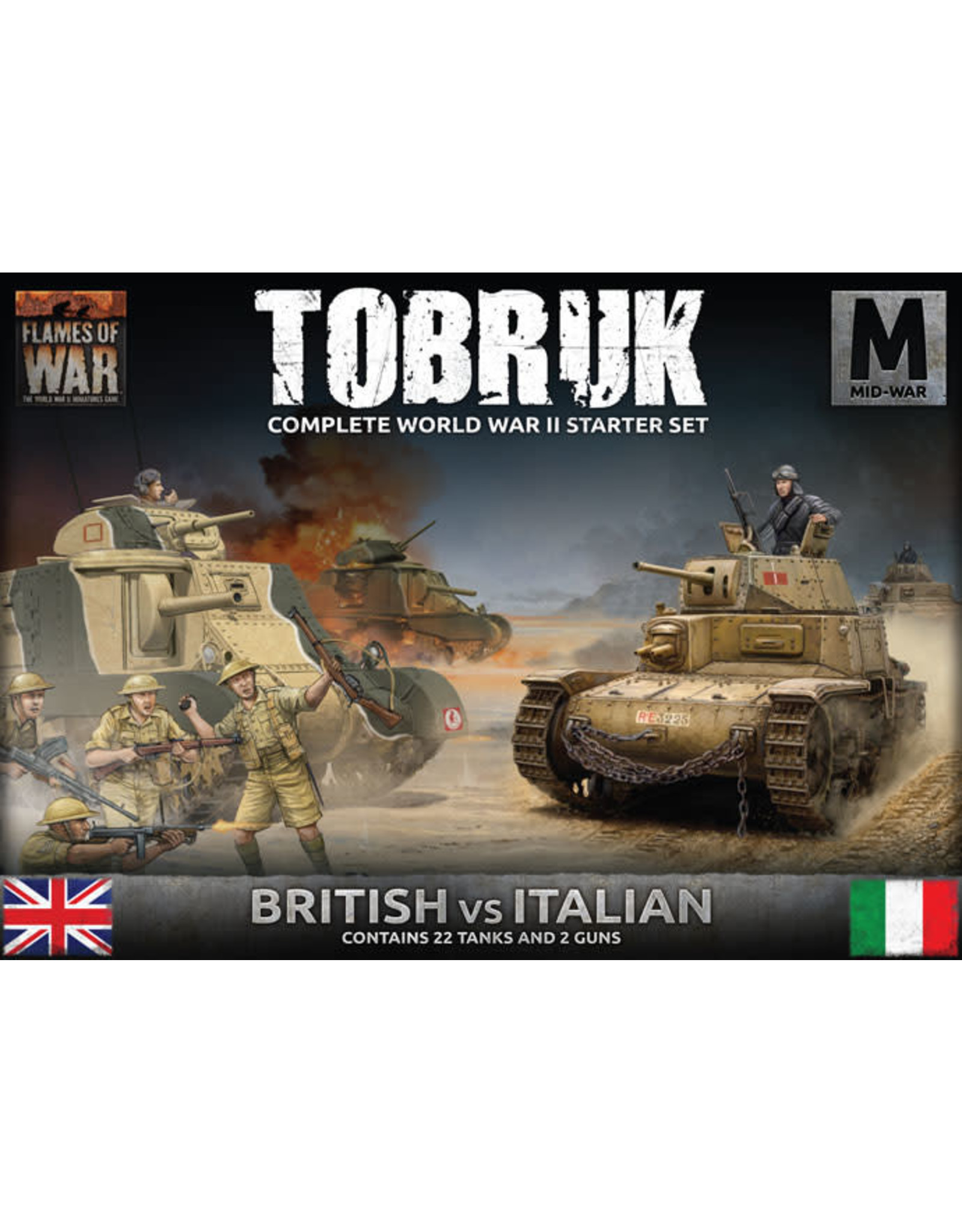 Battlefront Miniatures Tobruk Starter Set (MW Italy vs British)