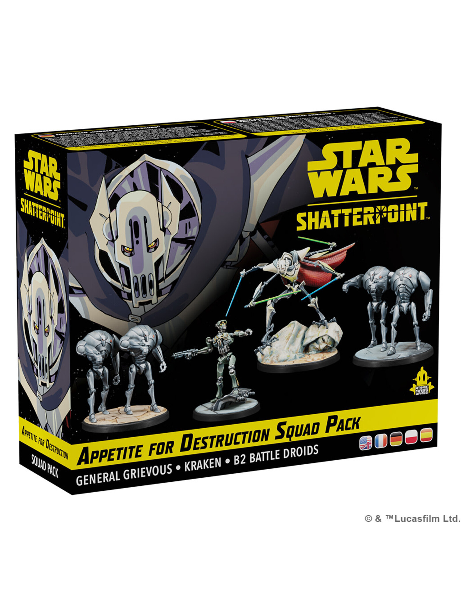 Atomic Mass Games Star Wars: Shatterpoint - Appetite for Destruction: General Grevious Squad Pack