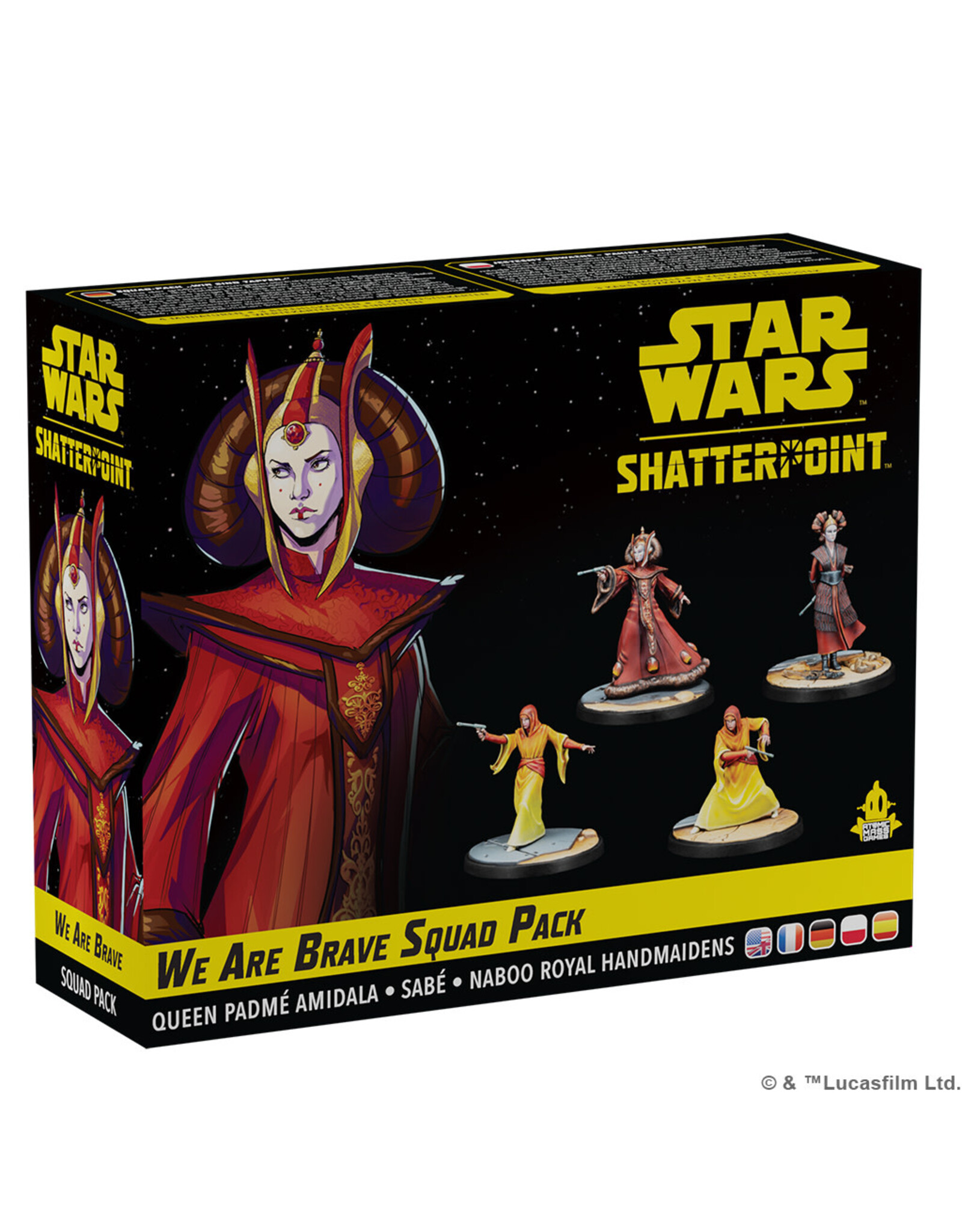 Atomic Mass Games Star Wars: Shatterpoint - We Are Brave: Queen Padme Amidala Squad Pack
