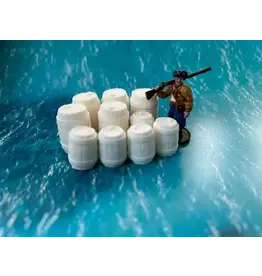 Firelock Games Blood and Plunder: 10 Resin Plastic Barrels