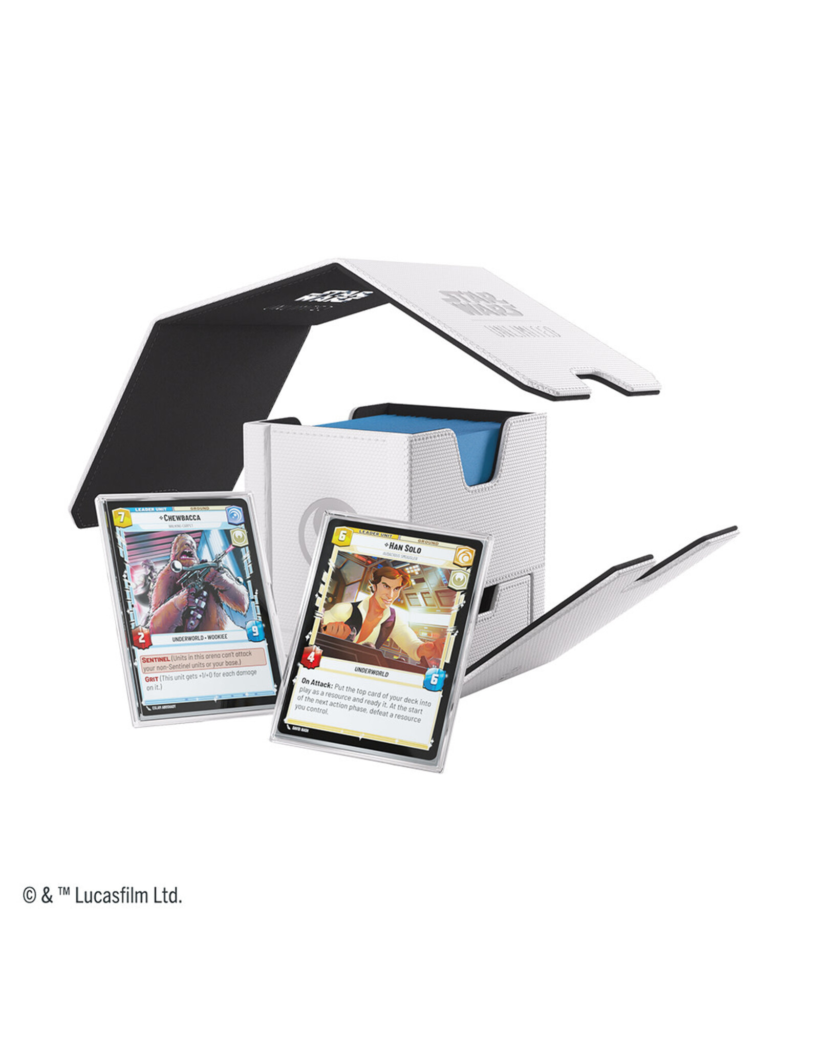 Gamegenic Star Wars Unlimited: Twin Suns Deck Pod-White & Black